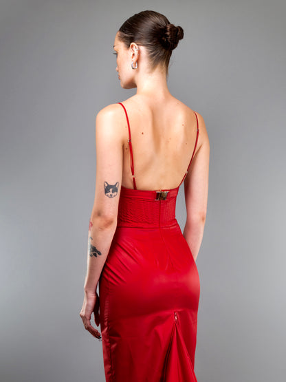 "SCA7" RED DRESS