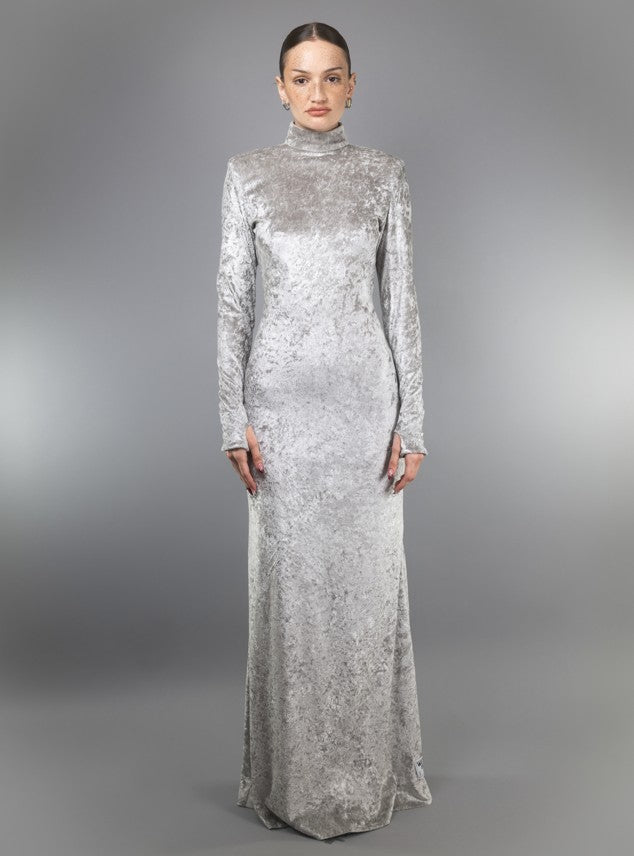 "NIT4" VELVET  DRESS