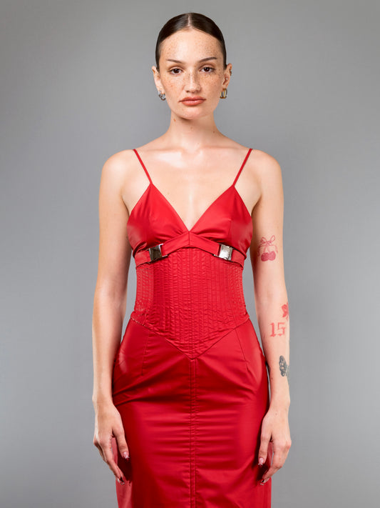 "SCA7" RED DRESS